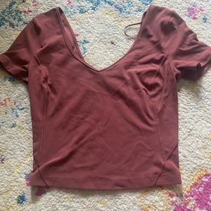 Lululemon align shirt Smokey red